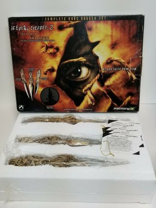 Ultra Rare Jeepers Creepers 2 Bone Dagger Set Of 3 Factory X Movie Prop Vhtf