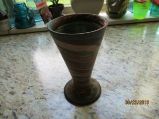 Vintage Mission Swirl Niloak Vase