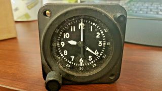 Vintage - Aircraft Chrono Clock Waltham Watch Type Abu - 9/a