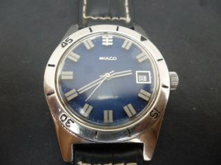 Vintage Mulco Automatic Diver Watch Eta 2783,  Good