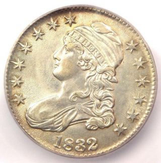 1832 Capped Bust Half Dollar 50c - Certified Icg Au58 - Rare Coin - $878 Value