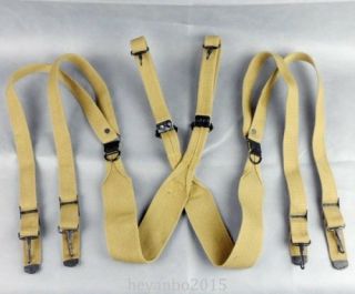 Wwii Us Army M1936 Combat Field Equipment Belt Suspenders - G789