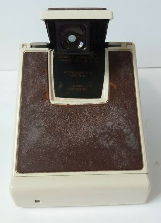 Vintage White Leather Polaroid SX - 70 Land Camera Model 2 w/ Case 4