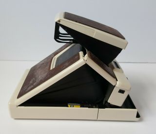 Vintage White Leather Polaroid SX - 70 Land Camera Model 2 w/ Case 6
