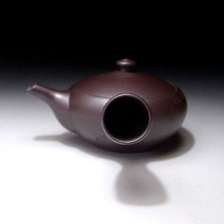 AM7: Japanese Sencha Tea Pot,  Banko ware by 1st class potter,  Kyuzan Tamura 4
