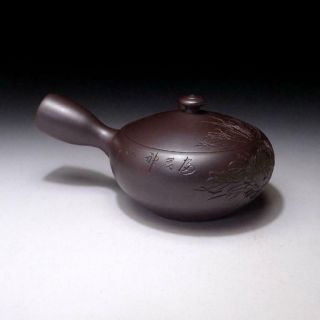 AM7: Japanese Sencha Tea Pot,  Banko ware by 1st class potter,  Kyuzan Tamura 7