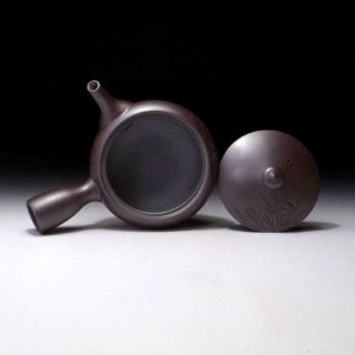 AM7: Japanese Sencha Tea Pot,  Banko ware by 1st class potter,  Kyuzan Tamura 8