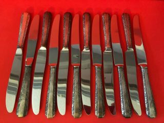 12 Towle Candlelight Sterling Silver Hollow Handle Knives - No Monogram - 732 Grams