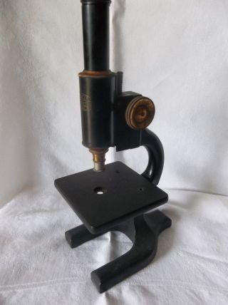 Vintage Antique Spencer Buffalo Microscope W/ Wood Box & Illuminating Box 121284 4