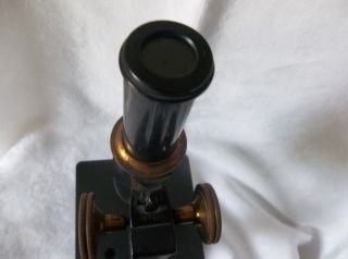 Vintage Antique Spencer Buffalo Microscope W/ Wood Box & Illuminating Box 121284 7
