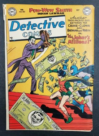 Detective Comics 180 (dc,  1952),  Joker Golden Age Dick Sprang Rare