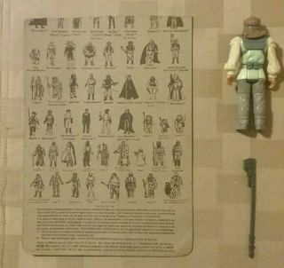 1983 Vintage Lili Ledy Star Wars ROTJ Nikto Loose Complete Figure Cardback 2