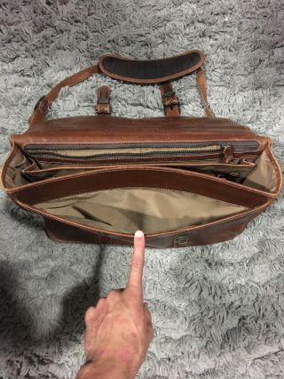 Gorgeous Large Korchmar Leather Briefcase Bag Satchel Brief Case Vintage Classic 5
