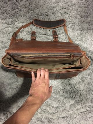 Gorgeous Large Korchmar Leather Briefcase Bag Satchel Brief Case Vintage Classic 6
