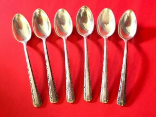 6 Towle Candlelight Sterling Silver Spoons 4 1/8 " No Monogram - 64 Grams