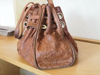 Vintage Jimmy Choo Rikki Ramona Brown Leather Large Tote Bag Handbag 3