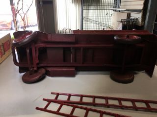 Large Antique 1930s Keystone,  Packard,  Fire Truck Toy Truck, 10