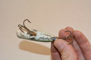 old early heddon chugger spook natural snook very tough color to find 4