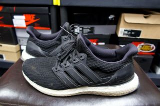 Adidas Ultra Boost Size 10.  5 Black Og Retro Vtg Vintage Running Authentic