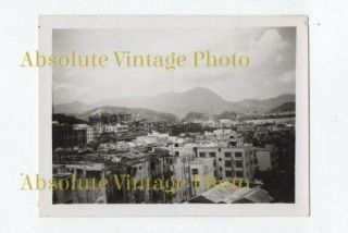 Old Hongkong Photo Kowloon View From 35 Gen.  Hospital Hong Kong Vintage 1940s