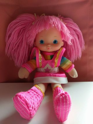 Vintage Hallmark Mattel 1983 Rainbow Brite Tickled Pink 10” Dress Up Doll