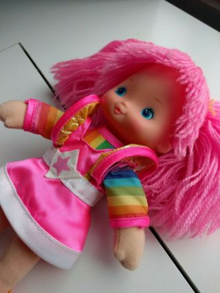 Vintage Hallmark Mattel 1983 Rainbow Brite Tickled Pink 10” Dress Up Doll 4