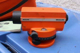 Vintage Wild Heerbrugg NA20 Automatic Level 580537 Orange Tool Complete W/ Man 5