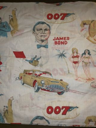 1965 James Bond 007 Old Vintage Pillow Case Thunderball Sean Connery Glidrose 6