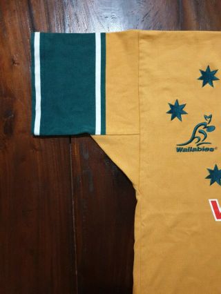 Vintage Canterbury Wallabies Australia Mens Rugby Union Jersey Size L (A8) 4