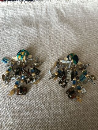 Lunch At The Ritz Clip On Earrings