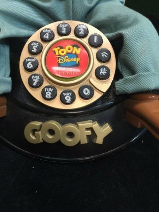 Vintage Disney Goofy Animated Talking Corded Telephone Phone Disneyana 2
