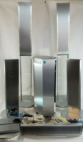 Sony SS - FRF7ED Home Theater RARE Flat Speaker Stainless Steel Glass, 12