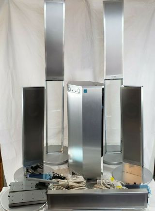 Sony Ss - Frf7ed Home Theater Rare Flat Speaker Stainless Steel Glass,