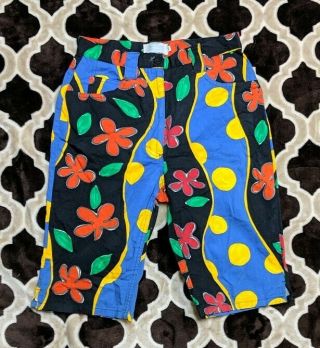 Vtg 90s United Colors Of Benetton Multicolor All - Over Floral Print Shorts 44