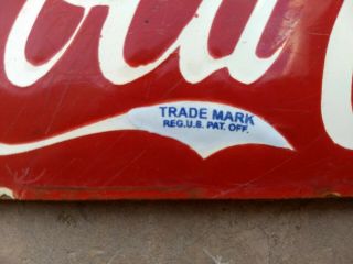 Vintage Soft DRINK Coca Cola Porcelain Enamel Soda Sign Board Collectible 3