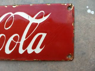 Vintage Soft DRINK Coca Cola Porcelain Enamel Soda Sign Board Collectible 6