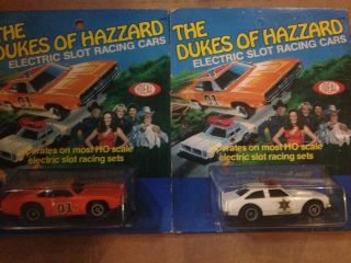 Vintage Ideal 1981 Dukes Of Hazzard Slot Cars Nip General Lee Autoworld Jl Afx