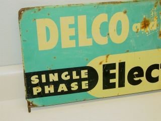 Vintage Delco and Packard Electric Motors Advertising Sign,  Display Rack Top 3