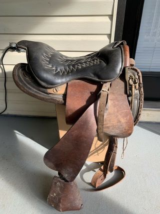 Vintage Rare Tucker Horse Saddle.  Custom Made.  Southhaven,  MS USA 3