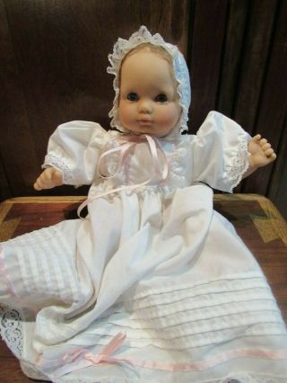 Vintage Gotz Puppe Baby Doll Sleeping Eyes W Nightie 16 " Estate Vgc