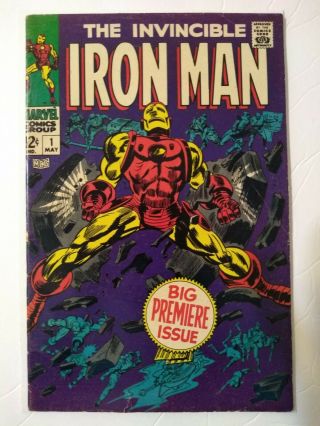 Iron Man 1 Origin 1968 Key Marvel Tony Stark Sharp Colors Rare Vintage Avengers