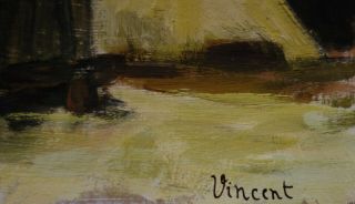 Rare Post - Impressionist oil,  painting,  signed Vincent van Gogh w 6