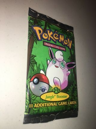 1999 Pokemon Jungle Booster Pack 1st Edition Wigglytuff Vintage Toy 2