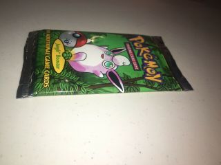 1999 Pokemon Jungle Booster Pack 1st Edition Wigglytuff Vintage Toy 3