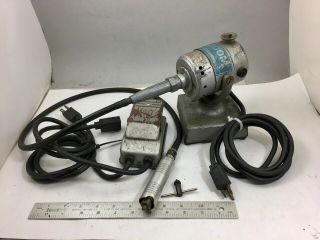 Vintage Foredom Rotary Tool On Shaft,  Footswitch,  Stand,