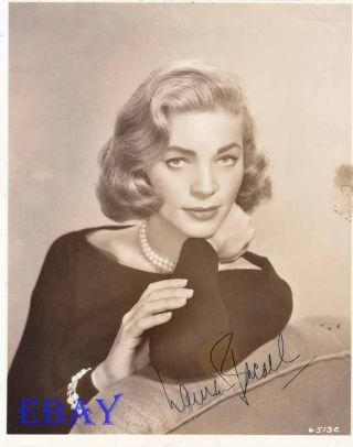Lauren Bacall Autograph Vintage Photo