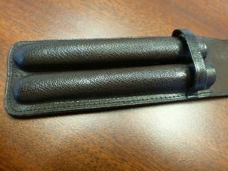 Montblanc Vintage Brown Leather pen case pouch for 2 Pen 5