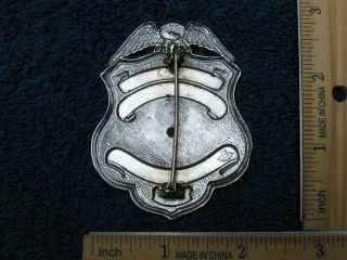 VINTAGE CHICAGO FIRE DEPARTMENT SQUADMAN CIVIL DEFENSE EPDS BREAST BADGE 2