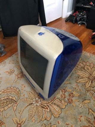 Apple Imac 15 " Vintage Desktop - Powerpc 750 (blue) 20 Gb Hd 256 Mb Ram