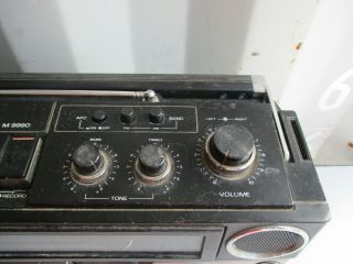 Vtg Sanyo Boombox Ghetto Blaster Radio/Cassette 5